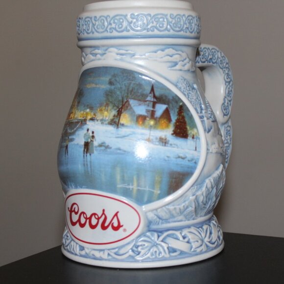 1997 Coors “Seasons Of The Heart" Beer Stein Mug Numbered Christmas Vintage - Picture 1 of 5